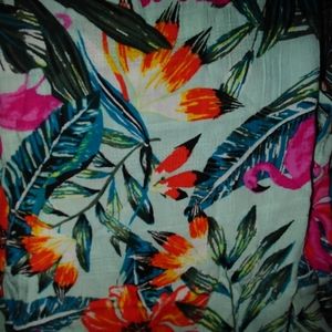 Lane Bryant NEW swim cover up skirt tropical